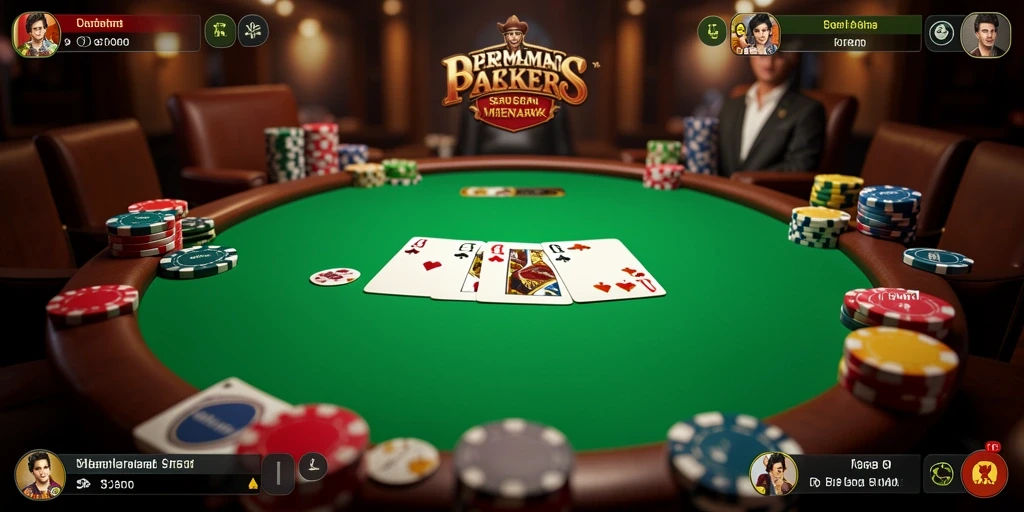 Tampilan menarik dari gameplay Poker di 2757