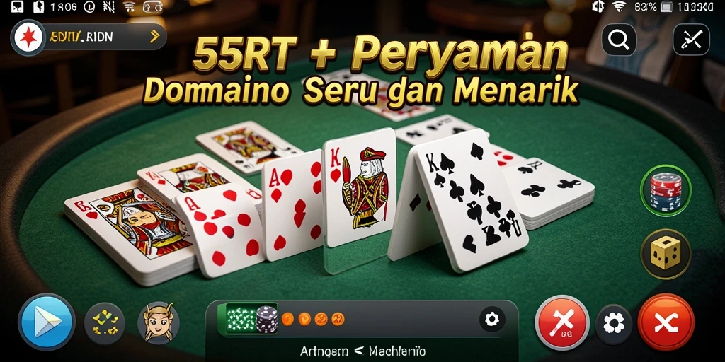 Tampilan gameplay dominonya yang menarik dan interaktif.