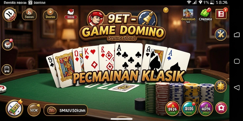 Screenshot gameplay 9ET yang menunjukkan aksi seru permainan Domino.