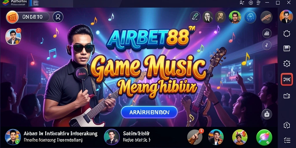 Screenshot menunjukkan gameplay menarik AIRBET88 dengan berbagai pilihan lagu.
