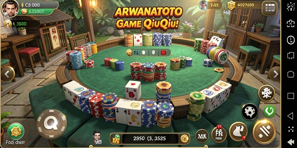 Gameplay seru dan menantang di ARWANATOTO QiuQiu.