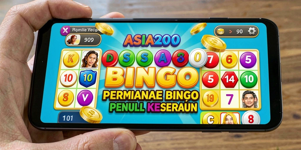 Tampilan utama ASIA200 saat bermain Bingo yang seru.