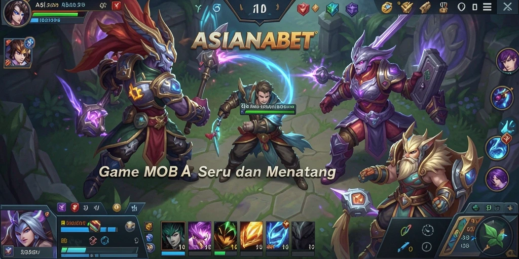 Tampilan screenshot gameplay seru ASIANABET yang menampilkan pertarungan intens.