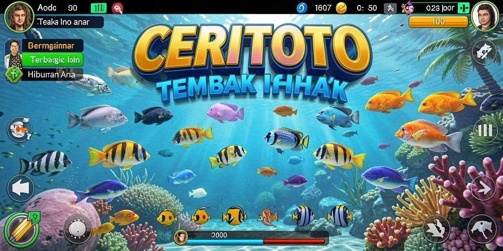 Screenshot gameplay Tembak Ikan CERITOTO yang seru dan menantang.