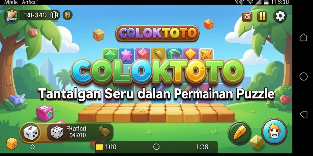 Tampilan menarik gameplay Puzzle di COLOKTOTO.