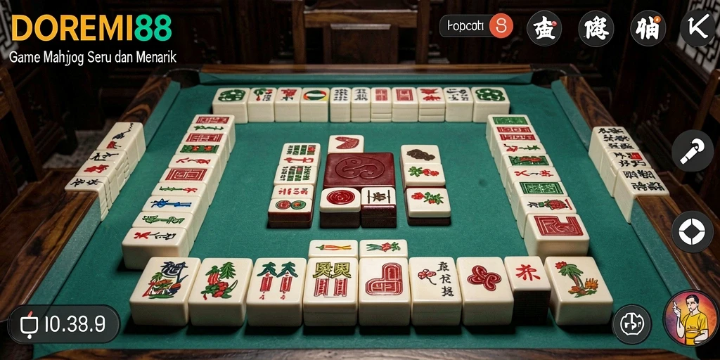 Tampilan antarmuka DOREMI88 dengan gameplay Mahjong yang menarik.