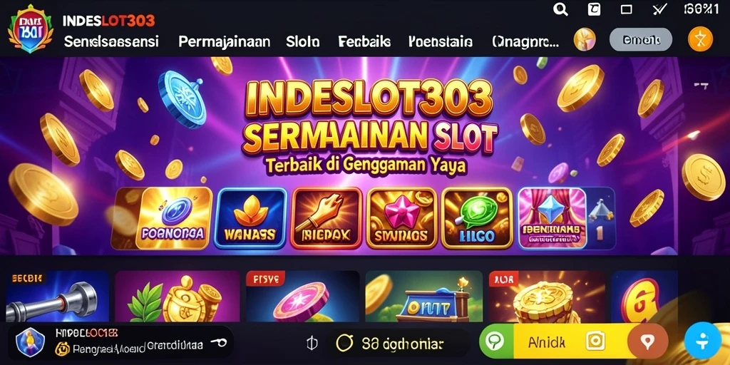 Tampilan gameplay Slot yang menarik dan menghibur di INDESLOT303.