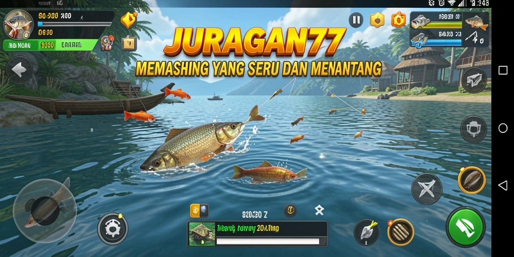 Tangkapan ikan besar di JURAGAN77, pemandangan menawan saat memancing.