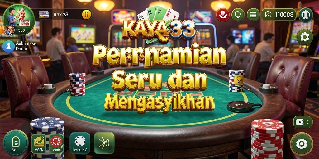 Tampilan gameplay KAYA33 yang menarik dan seru dalam permainan Kasino.