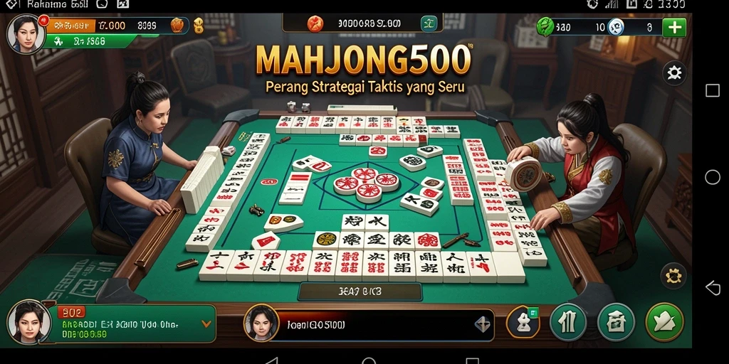 Screenshot gameplay intens dari MAHJONG500 yang menunjukkan aksi seru.