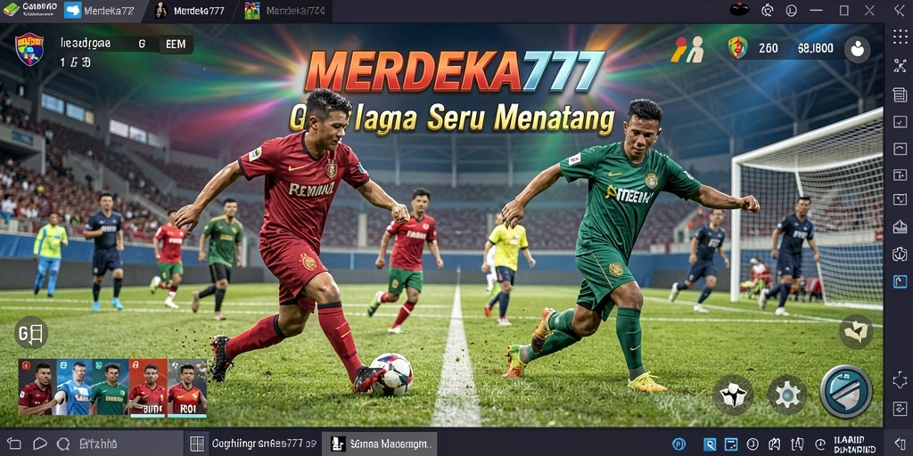 Tampilan menarik dari gameplay seru MERDEKA777.