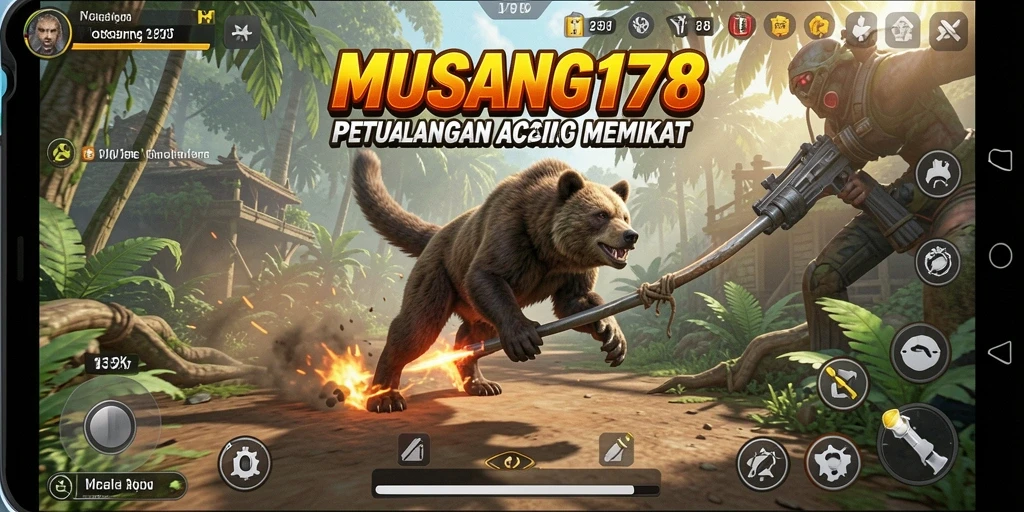 Gameplay seru dengan aksi menegangkan dalam MUSANG178.