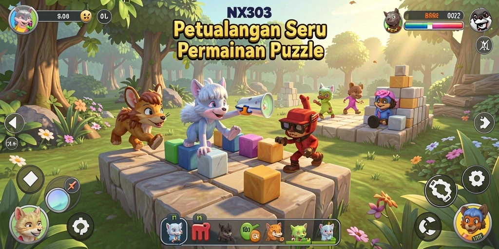 Screenshot seru dari gameplay NX303 yang menampilkan teka-teki menarik.