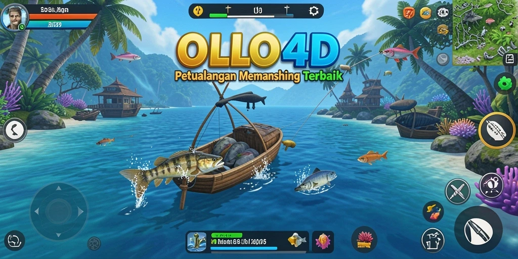 Tampilan gameplay OLLO4D yang menarik dalam memancing.