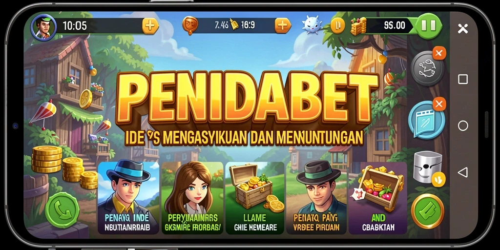 Screenshot gameplay PENIDABET menunjukkan keseruan manajemen idle.