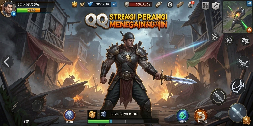 Tampilan menarik dari gameplay strategis di QQDEWA.