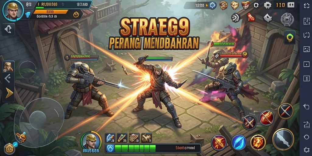 Tangkapan layar gameplay menarik dari RI889 dengan aksi pertempuran seru.