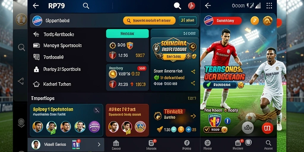 Tampilan menarik dari gameplaySportsbook di RP79.
