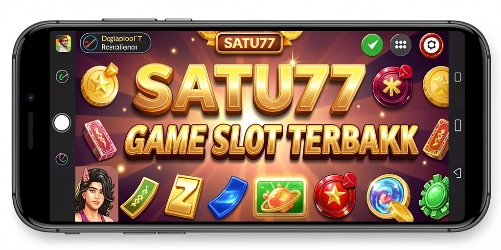 Tampilan gameplay menggembirakan dari SATU77 yang penuh warna.