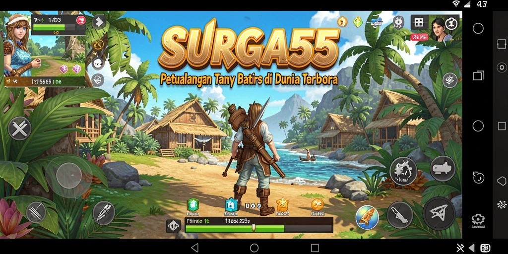 ScreenShot dari gameplay Open World SURGA55 yang menampilkan eksplorasi dunia luas.