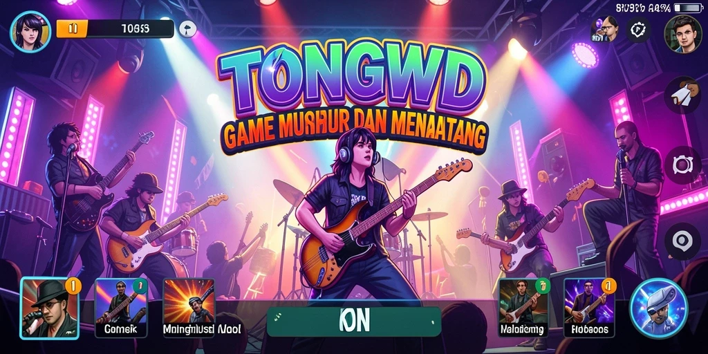 Tampilan gameplay TONGWD yang penuh energi dan keseruan.