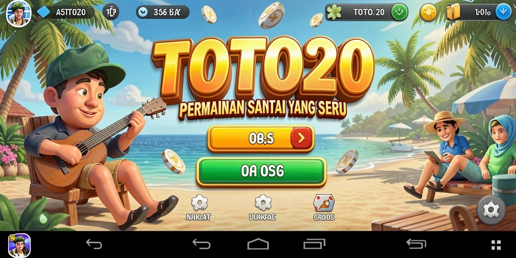 Tangkapan layar dari gameplay menarik TOTO20 yang penuh warna.