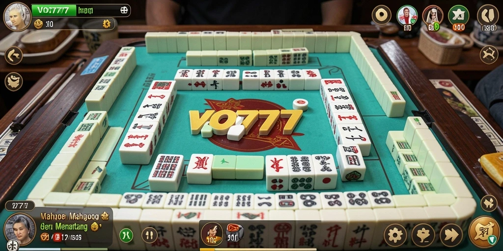 Screenshot gameplay VO777 menampilkan sesi Mahjong yang menegangkan.