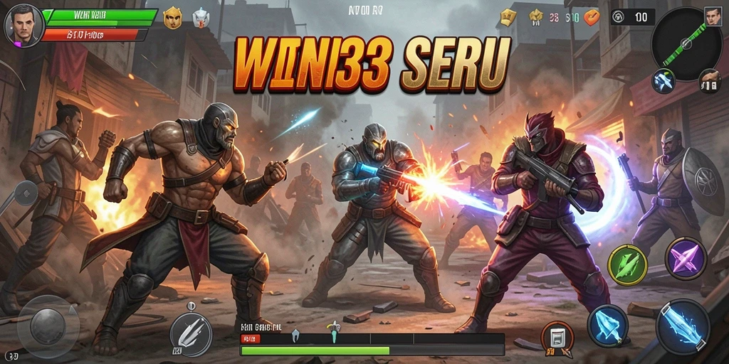 Tampilan gameplay WIN33 dengan aksi pertarungan yang mendebarkan.