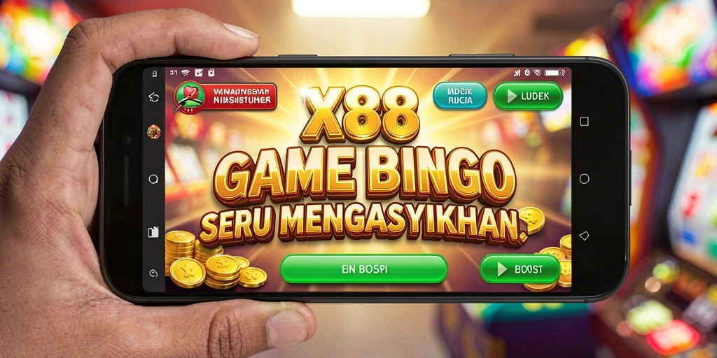 Screenshot gameplay X88 menunjukkan aksi Bingo yang seru dan menegangkan.
